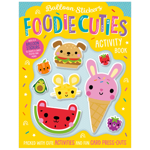 AB: Balloon Stickers Foodie Cuties Activity Book - Ages 4+