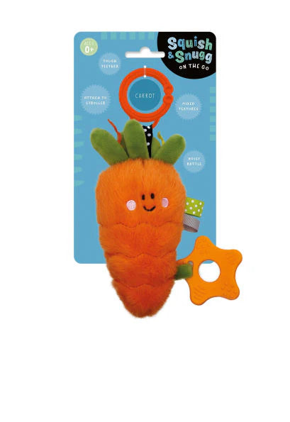 Squish & Snugg On the Go Plush Carrot -  Ages 0+