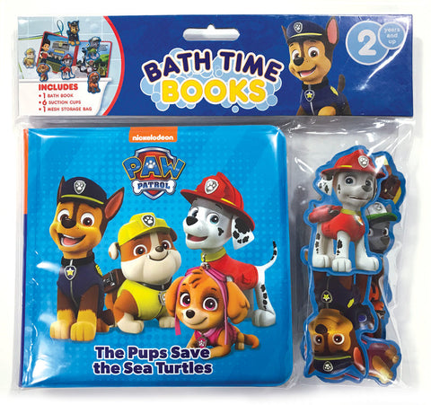 BB: Paw Patrol Bath Time Books: The Pups Save the Sea Turtles - Ages 2+