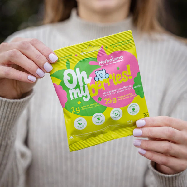 Herbaland Canada: Snack Gummies - Oh My Berries! Sour Green Apple 50g