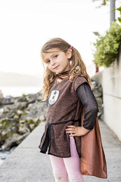 GP: Brillant Copper Knight Tunic with Cape - Children's Size 5/6