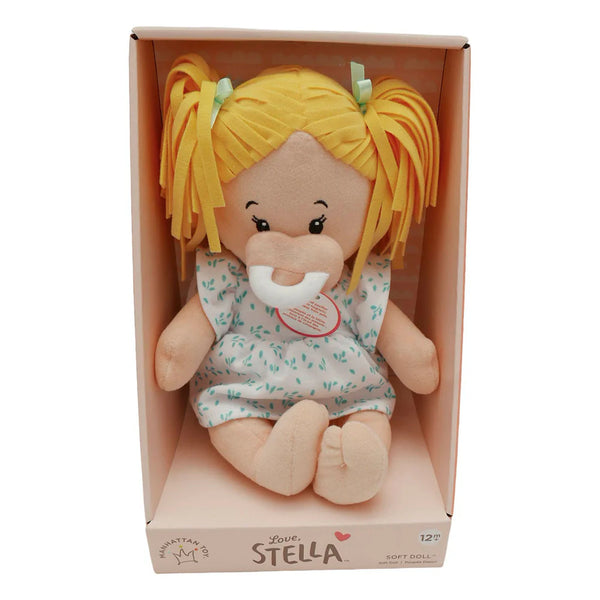 Baby Stella Peach Doll with Blonde Pigtails Plush Toy