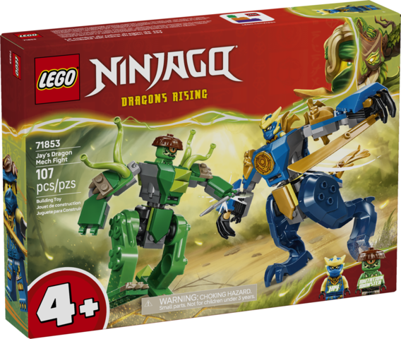 Lego: Ninjago Jay's Dragon Mech Fight  - Ages 4+