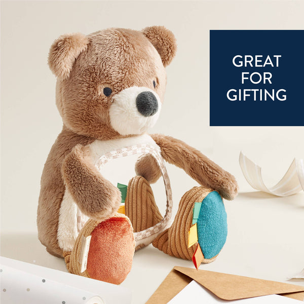 Itzy Bitzy Mirror™ Theo the Bear Sensory Tummy Time Mirror