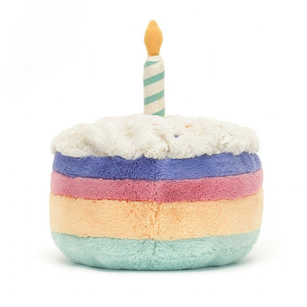 Jellycat Amuseable Rainbow Birthday Cake Plush