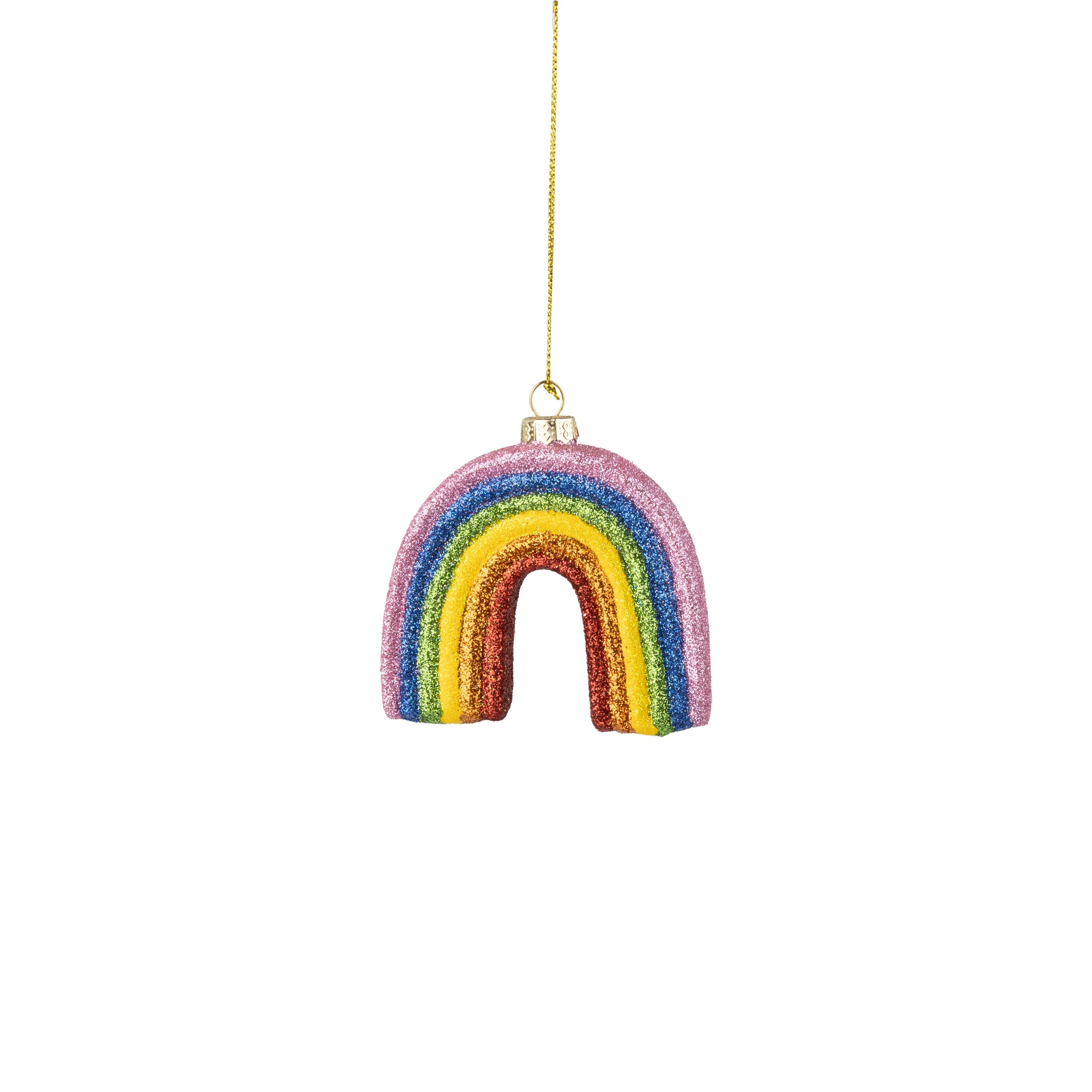 Ornaments: Glass Glitter Rainbow - Ages 8+