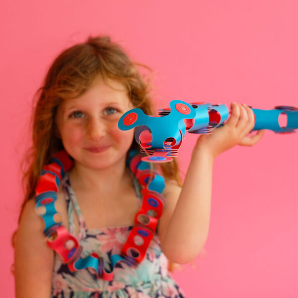 Clixo: Itsy Flamingo + Turquoise Pack 18 Pieces - Ages 4+