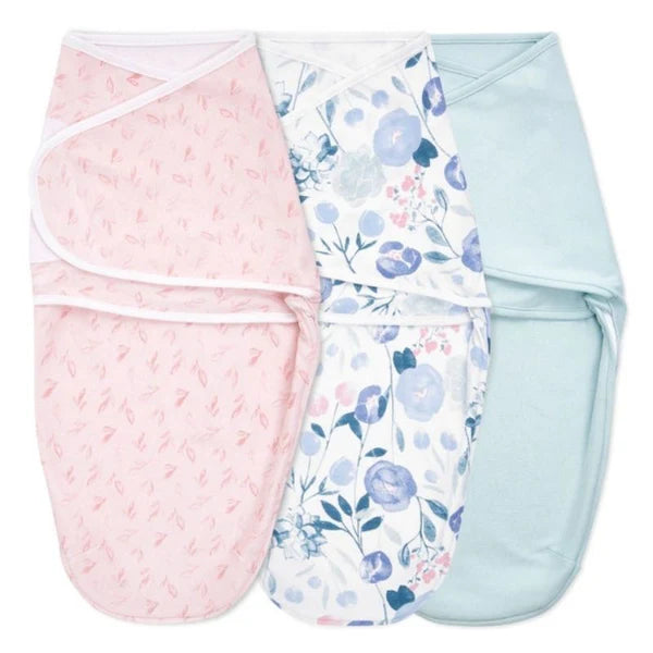 Aden + Anais: 3pk easy Swaddle Wraps - Flowers Bloom - English Garden - Age 0+