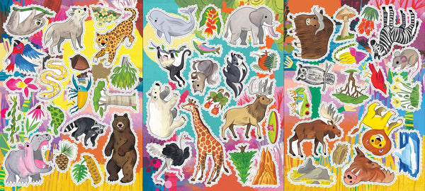 AB: Learn to Draw Wild Animals w/stickers - Ages 5+