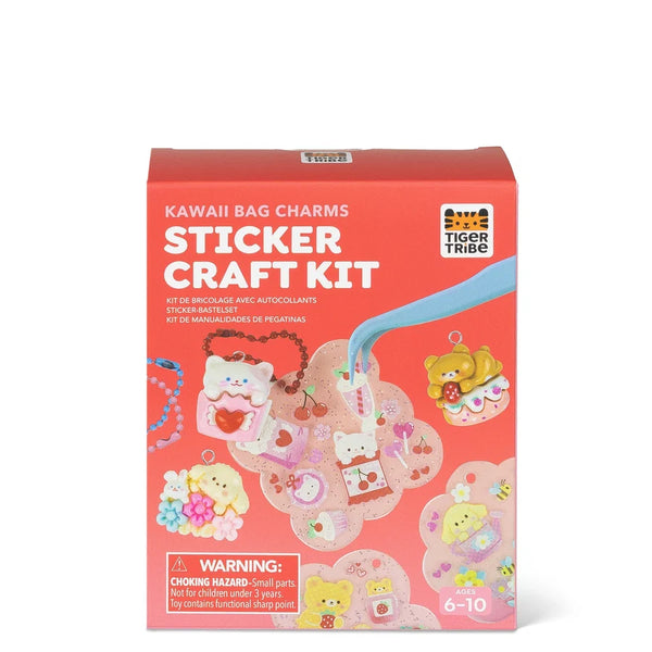 Sticker Craft Kit Kawaii Bag Charms Tiger Tribe