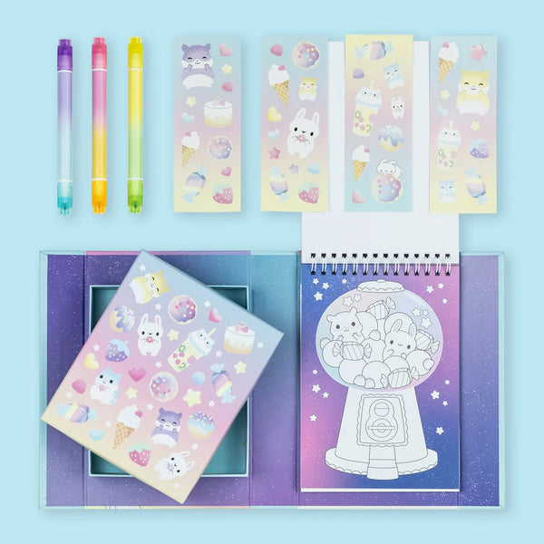 Pastel Colouring Set Kawaii Cafe Tiger Tribe