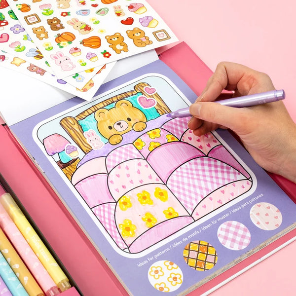 Great Big Colouring Set Magical Mini Worlds - Tiger Tribe