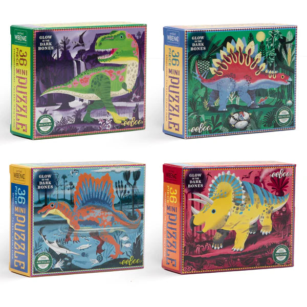 36 Piece Puzzle: Dino Mini Puzzle Assortment - Ages 3+