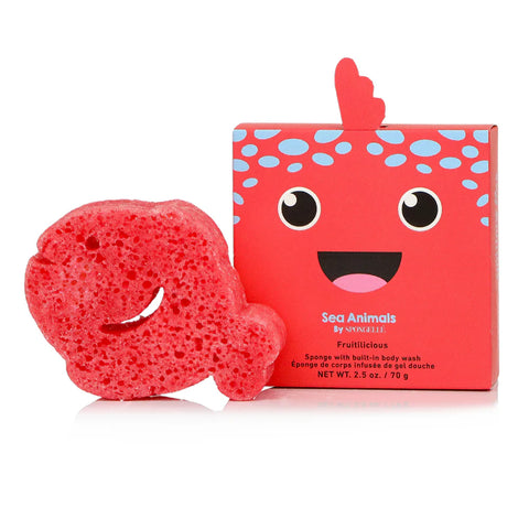 Bath Sponge Sea Animals: Fiona Fish - Ages 3+