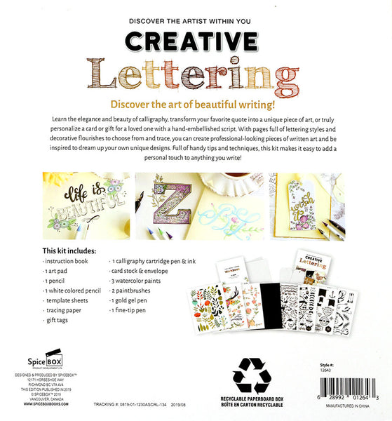 SB: Art Studio: Creative Lettering - Ages 8+