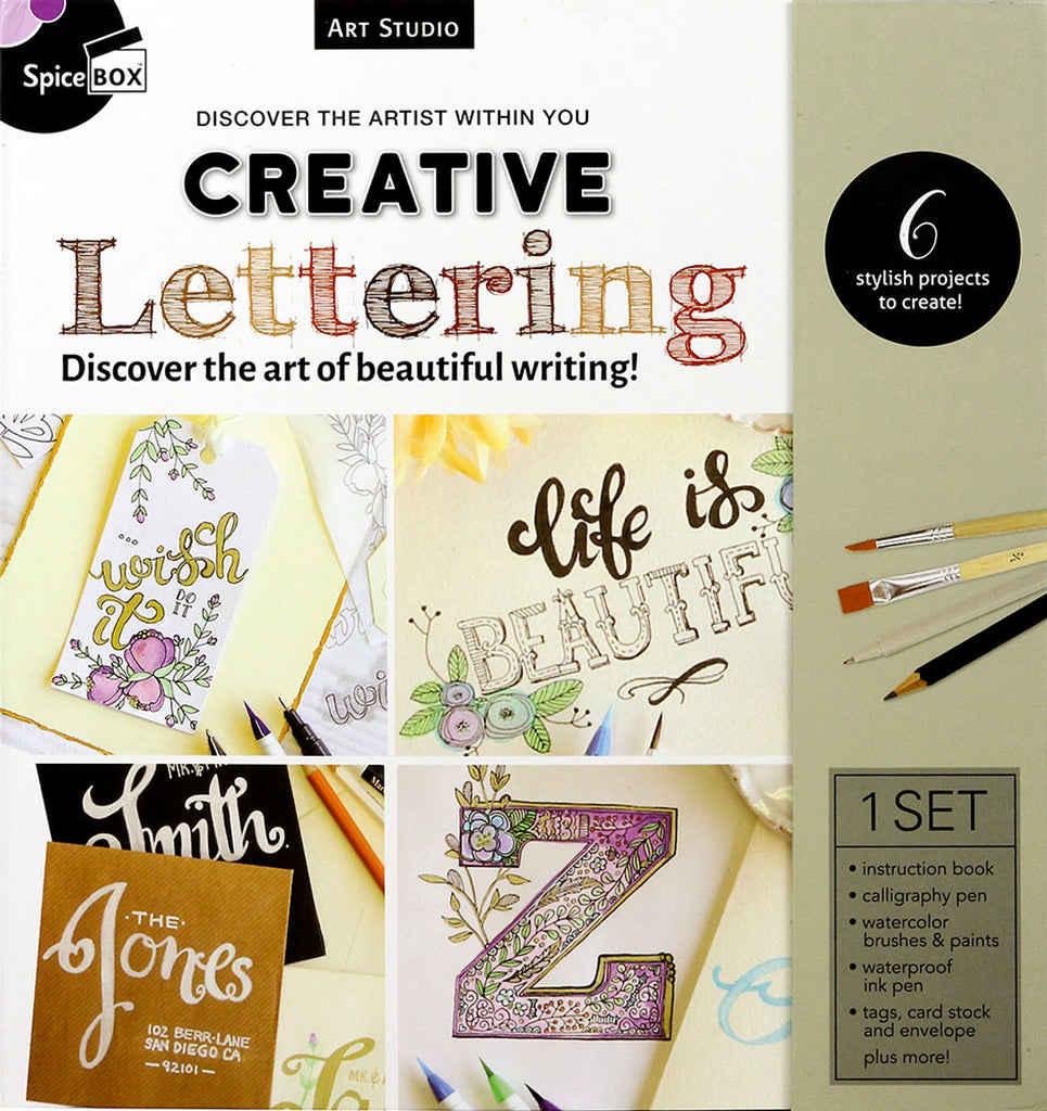 Coffret débutant lettrage & calligraphie - Art Lab Fancy Lettering