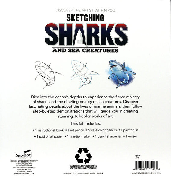 SB: Art Studio Sketching Sharks & Sea Creatures - Ages 8+