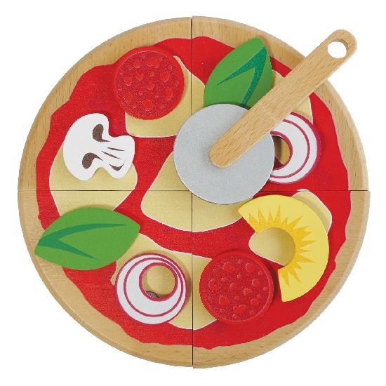 Le Toy Van: Pizza & Toppings with Slice Cutter - Ages 2+