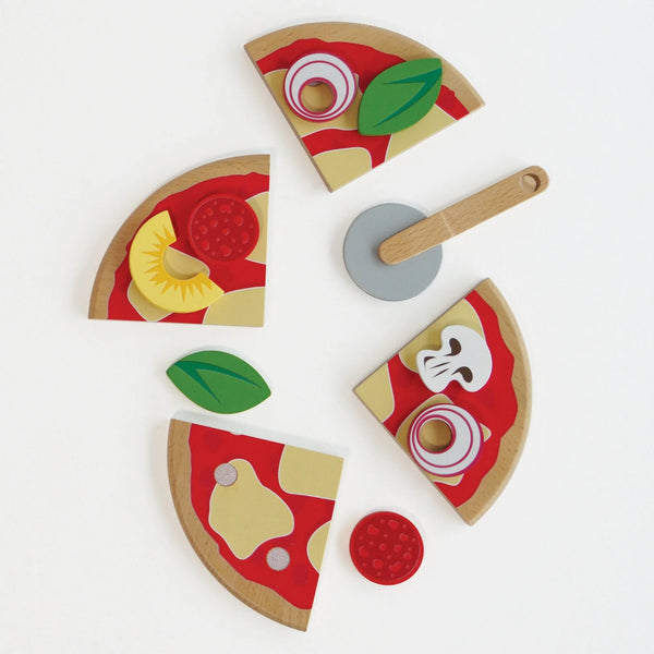 Le Toy Van: Pizza & Toppings with Slice Cutter - Ages 2+