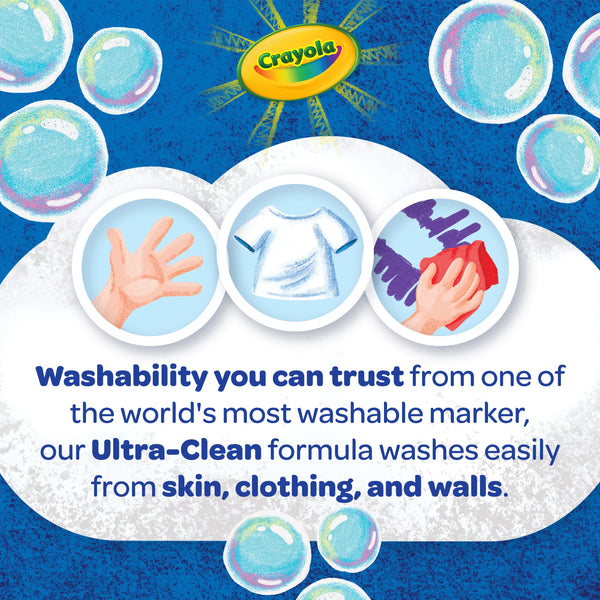 Crayola Ultra-Clean Washable Stampers Markers - 10 Count