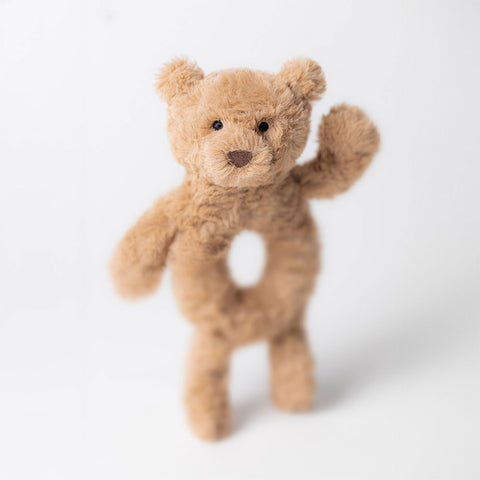 JC: Bartholomew Bear Ring Rattle - Ages 0+