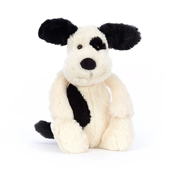 JC: Bashful Black & Cream Puppy: Multiple Sizes Available - Ages 3+