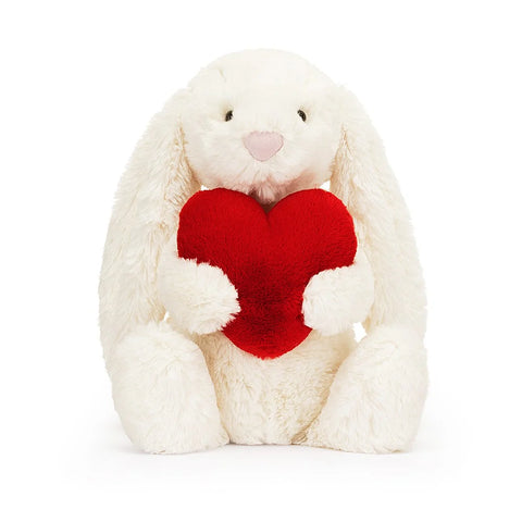 JC: Bashful Red Love Heart Bunny - Medium - Ages 0+