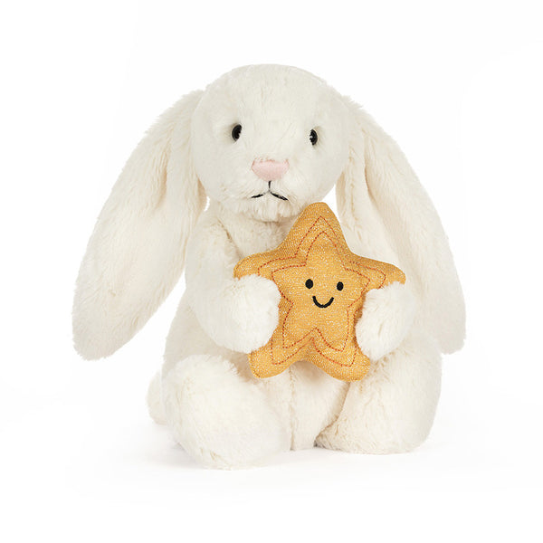 JC: Cream Bashful Bunny with Star - Ages 0+
