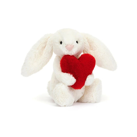 JC: Bashful Red Love Heart Bunny: Small - Ages 3+