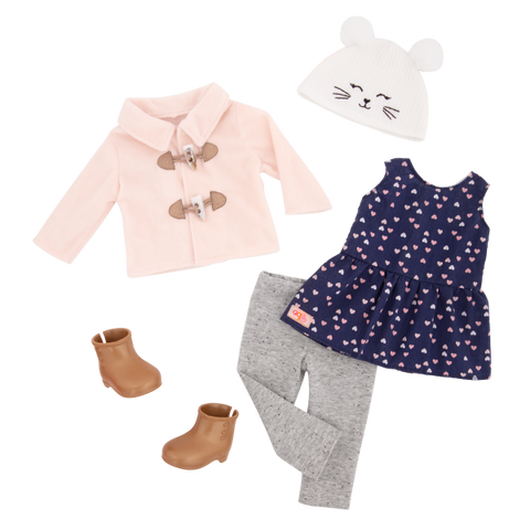 Cheerfully Chilly: Deluxe 18" Doll Outfit - Ages 3+