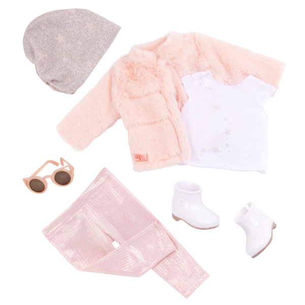 OG: 18" Doll Outfit Deluxe - Fancy & Furry - Ages 3+