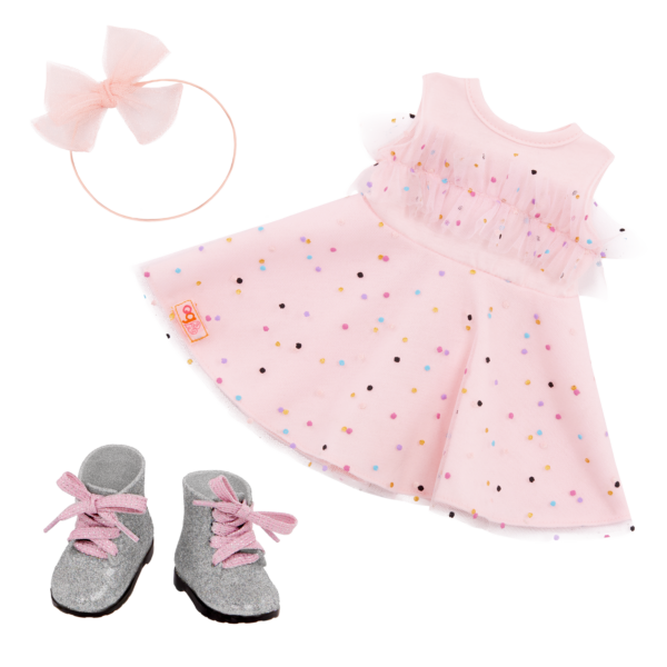 OG: 18" Doll Outfit: Pink & Colourful - Ages 3+