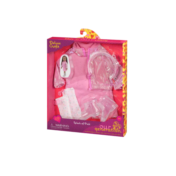 OG: 18" Doll Outfit Deluxe: Splash of Pink - Ages 3+