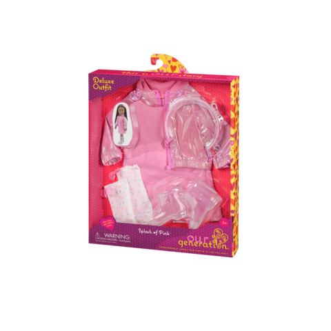 OG: 18" Doll Outfit Deluxe: Splash of Pink - Ages 3+