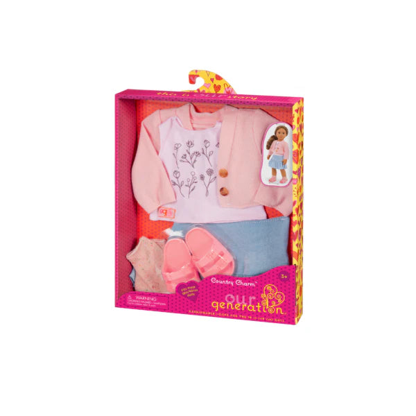 OG: 18" Doll Outfit - Country Charm - Ages 3+