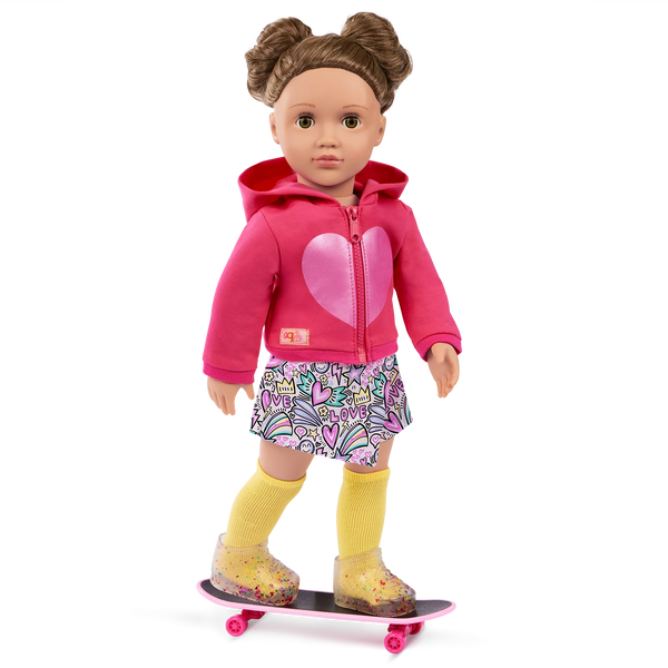 Our Generation 18" Doll Deluxe Outfit - Skate into Fun