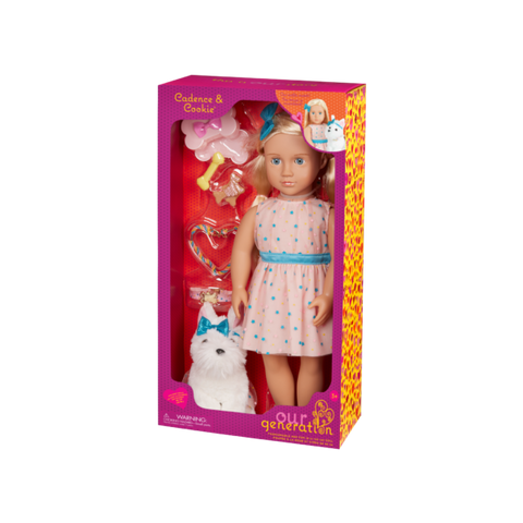 18" Doll: Cadence & Cookie - Ages 3+