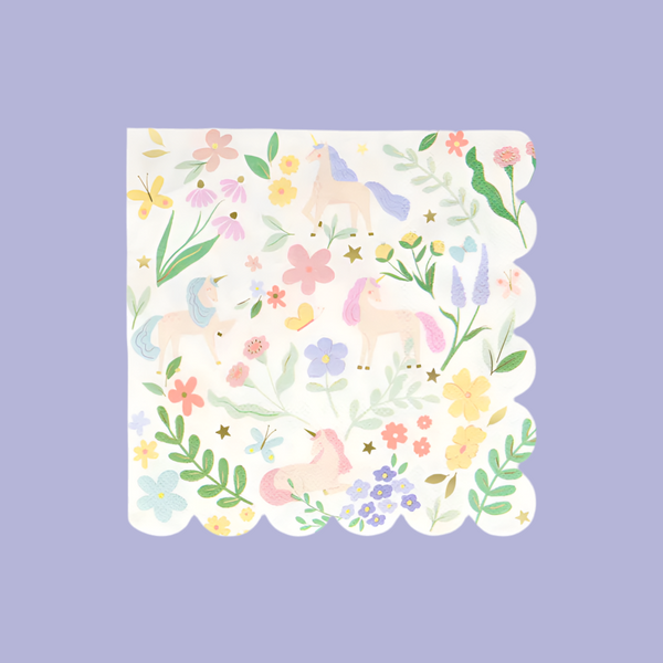 MM: Meadow Unicorns Large Napkins - 16 Pieces