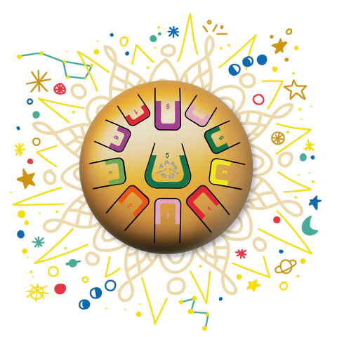 Tambu 8" -  11 Tones - Golden Stars - Ages 3 - Adults