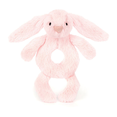 JC: Bashful Pink Bunny Ring Rattle - Ages 0+