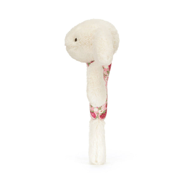 Jellycat Blossom Cream Bunny Berry Ring Rattle Plush Toy