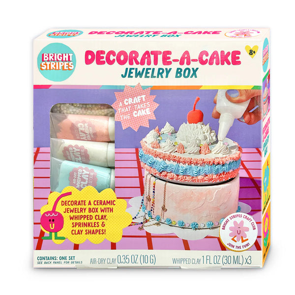Bright Stripes - Decorate-a-cake Jewelry Box