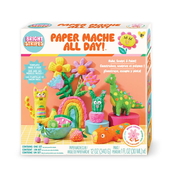Bright Stripes  Paper Mache All Day