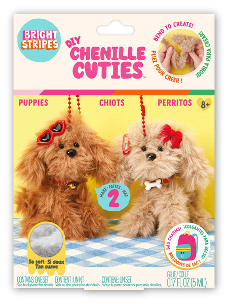Bright Stripes - DIY Chenille Cuties Dogs