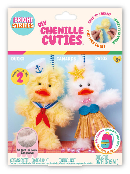 Bright Stripes: DIY Chenille Cuties Ducks - Ages 8+