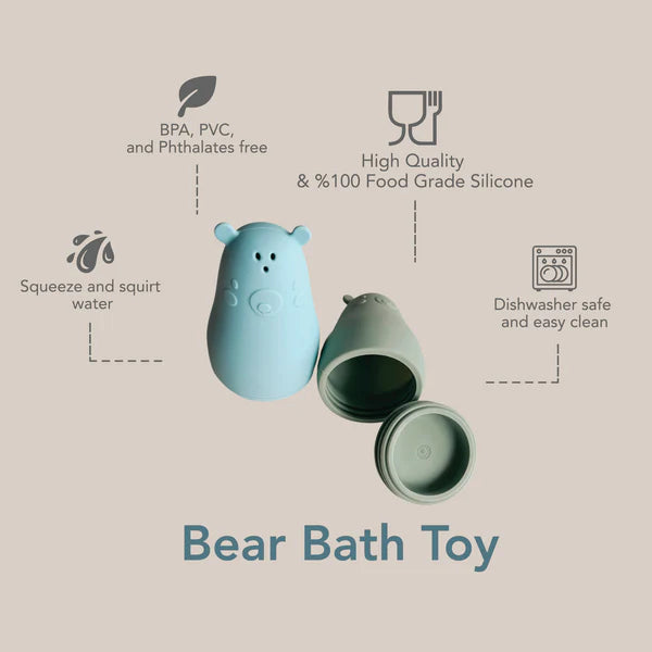 Noüka: Bear Bath Toy Leaf Set  - Ages 3mths+