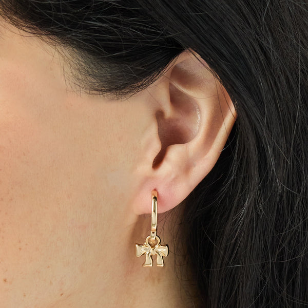 Earrings: Bow - Gold