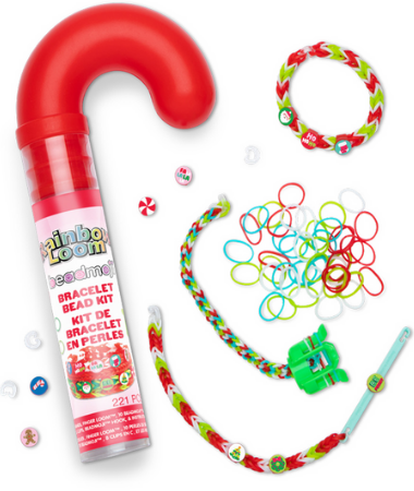 Rainbow Loom: Beadmoji Candy Cane Surprise Bracelet Kit - Ages 7+