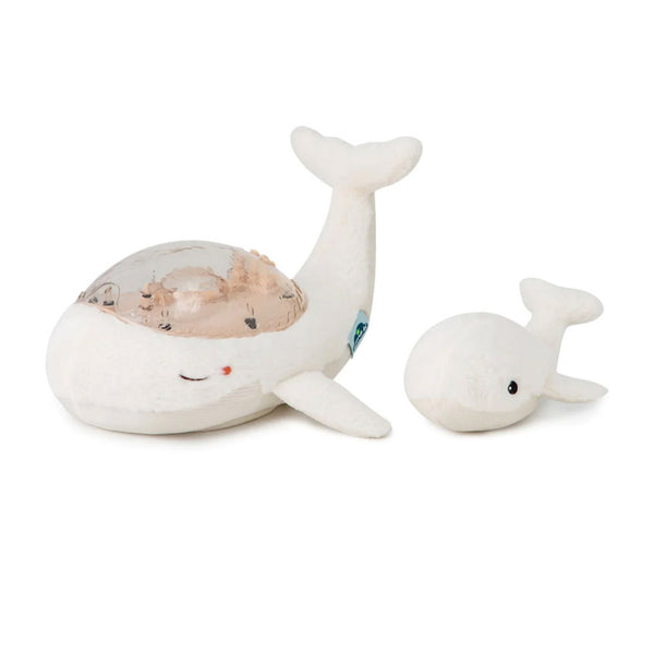Tranquil Whale Family: White Soothing Projector Nightlight - Ages 0+