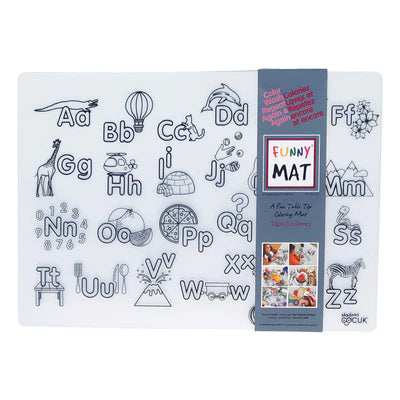 Funny Mat: Compact Set of 2 with 6 Giotto Markers: Alphabet & Numbers - Ages 3+